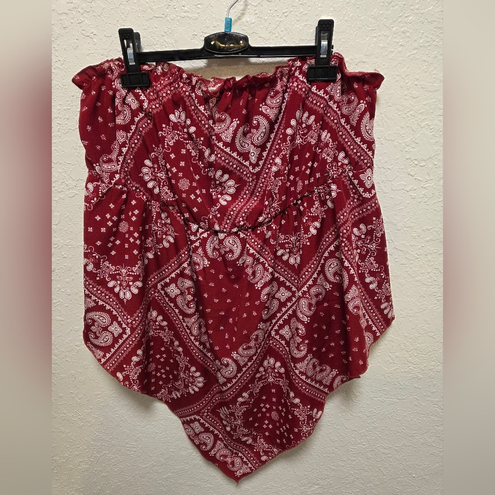 Bandana Tube Tops High Low Set Of 2